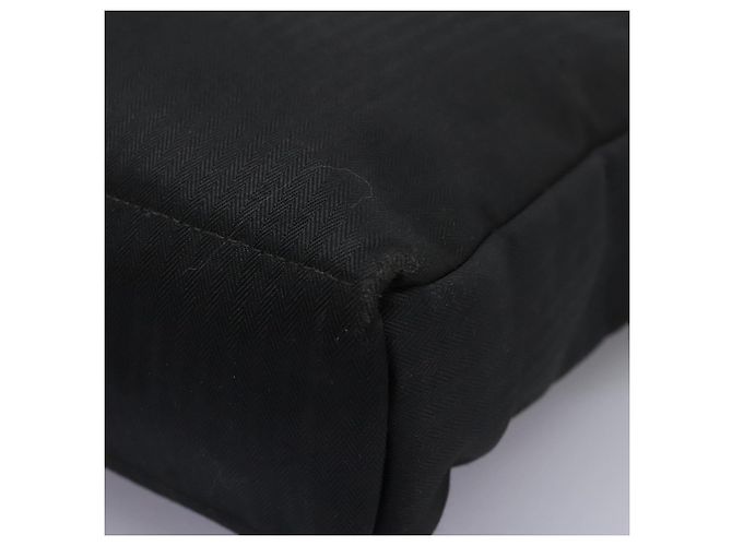 Hermès HERMES Acapulco Basas MM Borsa a Spalla in Nylon Nera Auth nb282 Nero - vista 16