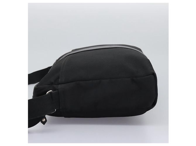 Hermès HERMES Acapulco Basas MM Borsa a Spalla in Nylon Nera Auth nb282 Nero - vista 3