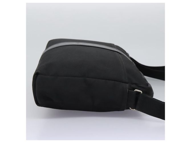 Hermès HERMES Acapulco Basas MM Borsa a Spalla in Nylon Nera Auth nb282 Nero - vista 4