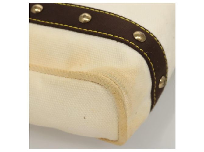 LOUIS VUITTON Antigua Cabas PM Borsa Tote Bianca Marrone M40036 LV Auth th5823 Bianco - vista 15