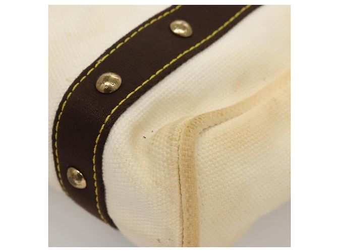 LOUIS VUITTON Antigua Cabas PM Borsa Tote Bianca Marrone M40036 LV Auth th5823 Bianco - vista 16