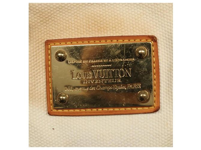 LOUIS VUITTON Antigua Cabas PM Borsa Tote Bianca Marrone M40036 LV Auth th5823 Bianco - vista 17