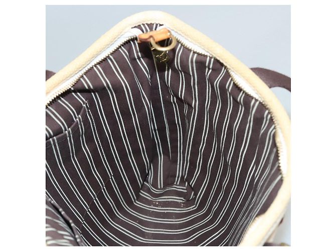 LOUIS VUITTON Antigua Cabas PM Borsa Tote Bianca Marrone M40036 LV Auth th5823 Bianco - vista 19