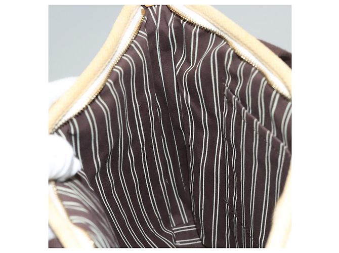 LOUIS VUITTON Antigua Cabas PM Borsa Tote Bianca Marrone M40036 LV Auth th5823 Bianco - vista 20