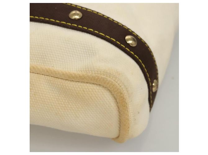 LOUIS VUITTON Antigua Cabas PM Borsa Tote Bianca Marrone M40036 LV Auth th5823 Bianco - vista 9