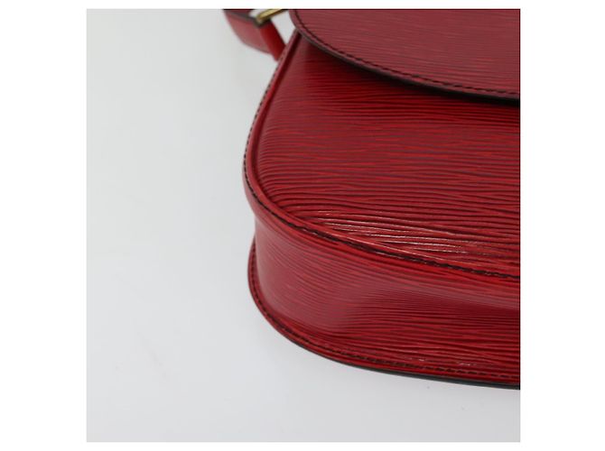 Saint-Cloud LOUIS VUITTON Borsa a Spalla Epi Saint Cloud GM Rossa M52197 LV Auth ep8256 Rosso - vista 14
