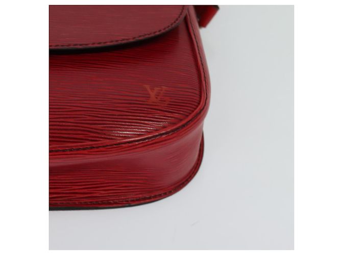 Saint-Cloud LOUIS VUITTON Borsa a Spalla Epi Saint Cloud GM Rossa M52197 LV Auth ep8256 Rosso - vista 15