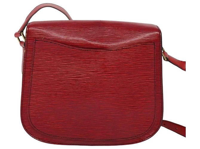 Saint-Cloud LOUIS VUITTON Borsa a Spalla Epi Saint Cloud GM Rossa M52197 LV Auth ep8256 Rosso - vista 2
