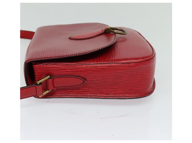 Saint-Cloud LOUIS VUITTON Borsa a Spalla Epi Saint Cloud GM Rossa M52197 LV Auth ep8256 Rosso - vista 3