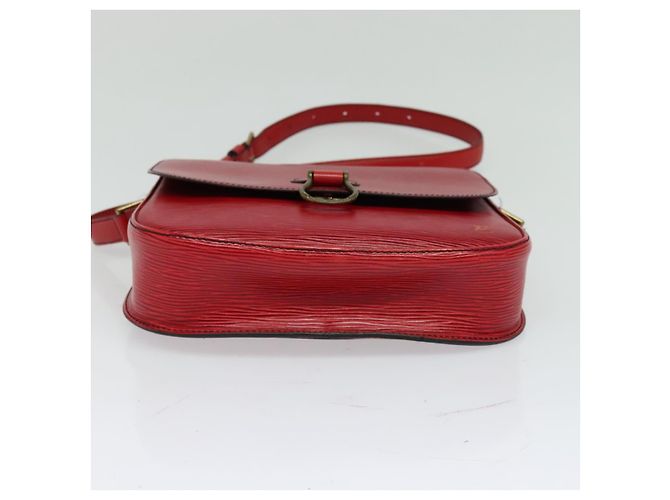 Saint-Cloud LOUIS VUITTON Borsa a Spalla Epi Saint Cloud GM Rossa M52197 LV Auth ep8256 Rosso - vista 5