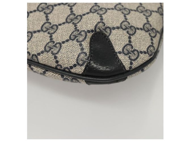 Borsa a Spalla GUCCI GG Supreme PVC Blu Navy Oro 39 02 026 Auth ep8170 D'oro - vista 14