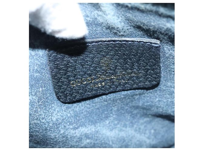 Borsa a Spalla GUCCI GG Supreme PVC Blu Navy Oro 39 02 026 Auth ep8170 D'oro - vista 18