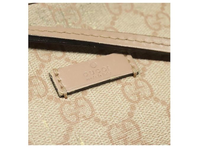 Borsa a mano GUCCI GG Supreme PVC 2 vie Rosa 353440 Auth BD1945 - vista 18