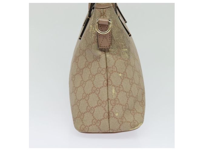 Borsa a mano GUCCI GG Supreme PVC 2 vie Rosa 353440 Auth BD1945 - vista 3