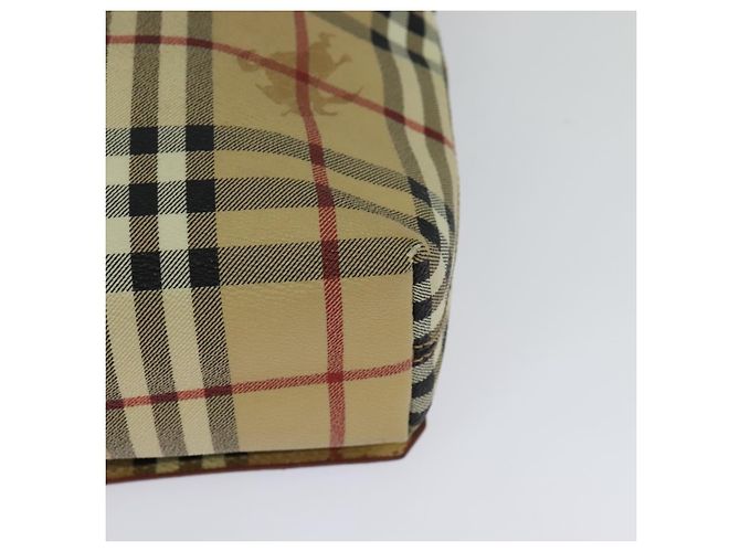 Borsa a spalla Burberry Nova Check in pelle PVC beige Auth BD1450 - vista 16