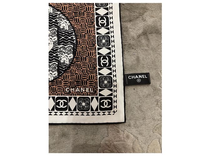 CHANEL Schals T. Seide Braun - Ansicht 3