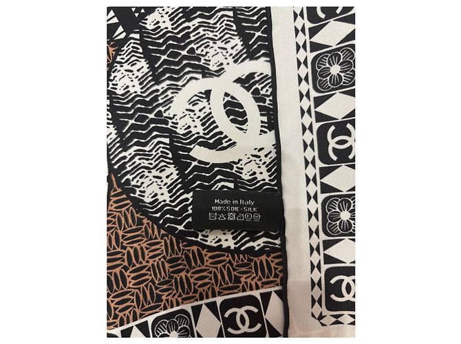 CHANEL Schals T. Seide Braun - Ansicht 7