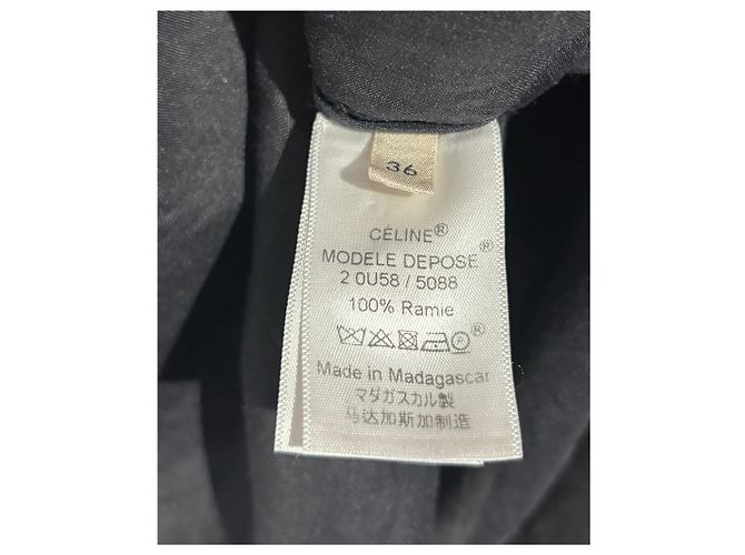 Céline CELINE Tops T.International S Sintético Negro - vista 6