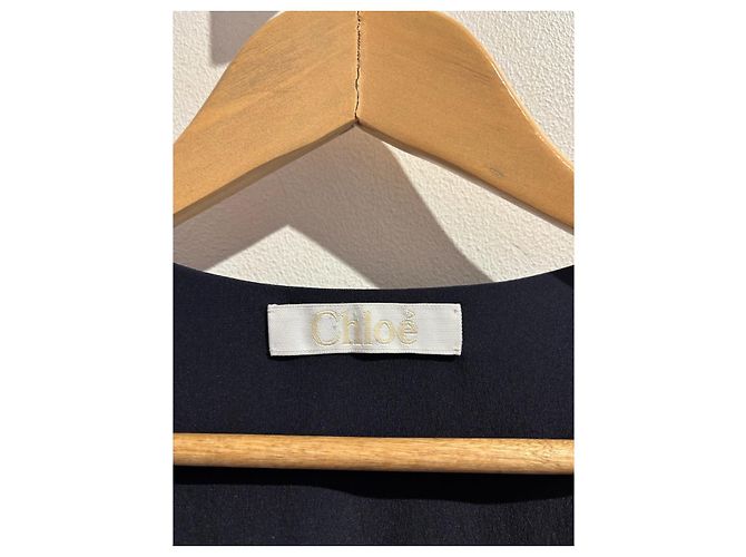 Chloé CHLOE Tops T.FR 42 Seda Azul - vista 4