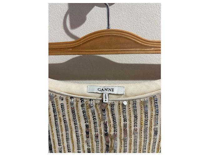 Pantalones GANNI T.FR 38 Viscosa - vista 6