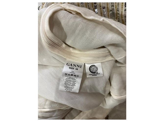 Pantalones GANNI T.FR 38 Viscosa - vista 7