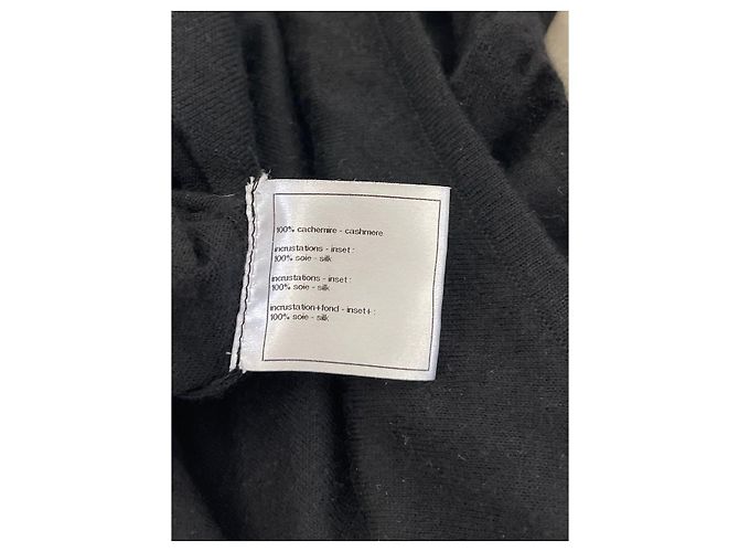CHANEL Strickwaren T.International S Kaschmir Schwarz - Ansicht 5