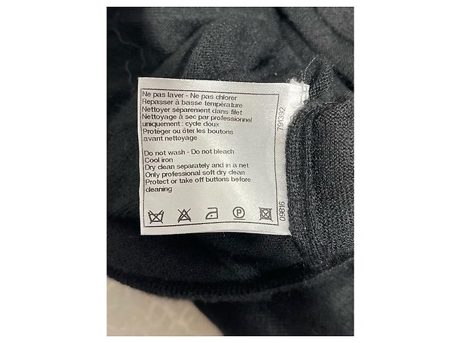 CHANEL Strickwaren T.International S Kaschmir Schwarz - Ansicht 6