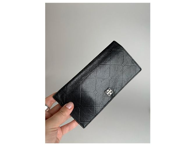 Vintage Givenchy GV3 Leather Wallet black - view 3