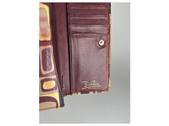 Vintage Emilio Pucci Leather Wallet Purple - view 5