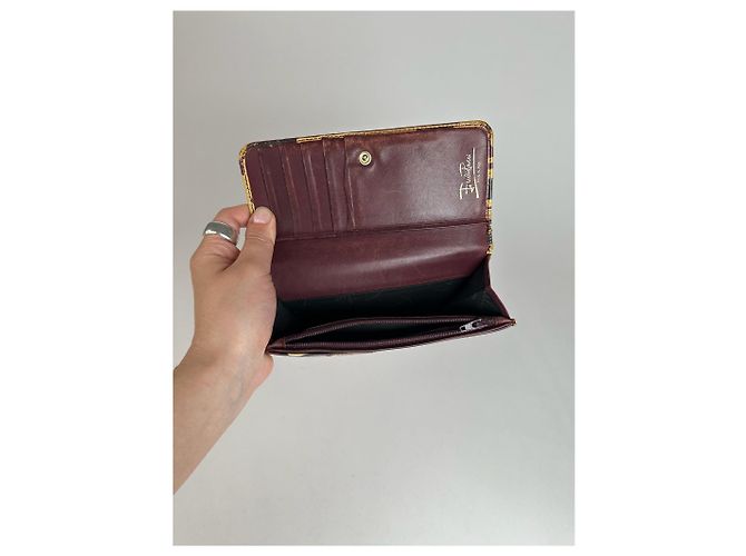 Vintage Emilio Pucci Leather Wallet Purple - view 6