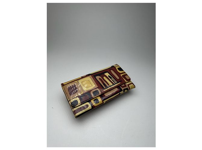 Vintage Emilio Pucci Leather Wallet Purple - view 7