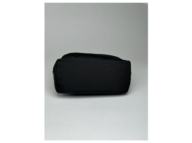 Vintage Gucci Canvas-Leder Tasche Schwarz - Ansicht 2