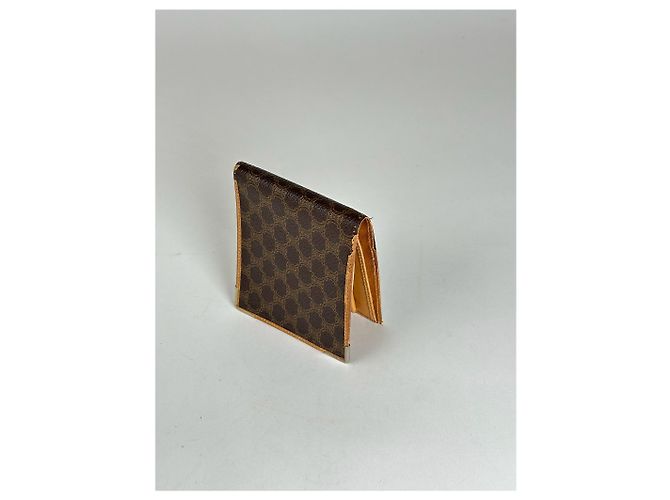 Céline Vintage Celine Monogram leather Card Holder / Flapable Wallet Brown - view 3
