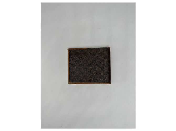 Céline Vintage Celine Monogram leather Card Holder / Flapable Wallet Brown - view 7