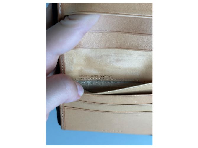 Céline Vintage Celine Macadam Monogram Velour Leather Wallet black - view 4