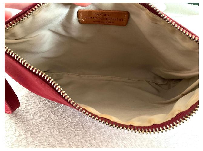 Vanessa Bruno Schultertasche aus Leder Bordeaux - Ansicht 11