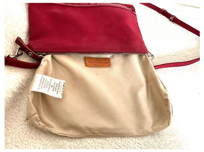 Vanessa Bruno Schultertasche aus Leder Bordeaux - Ansicht 12