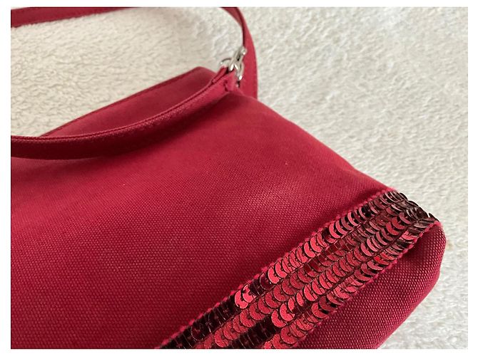 Vanessa Bruno Schultertasche aus Leder Bordeaux - Ansicht 13