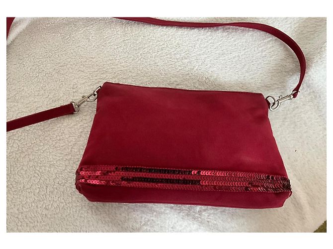 Vanessa Bruno Schultertasche aus Leder Bordeaux - Ansicht 3