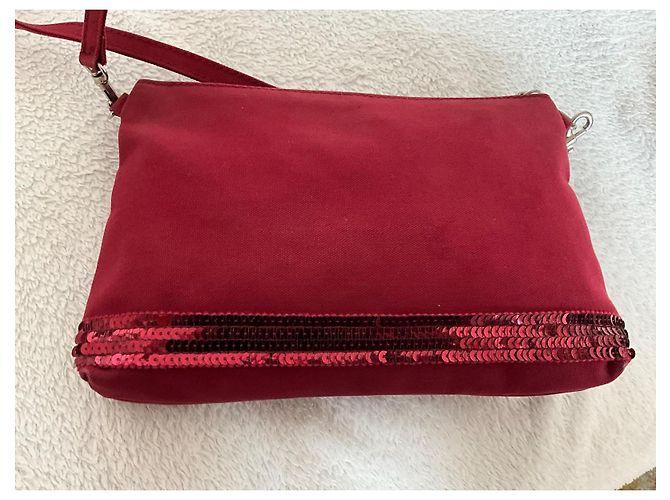 Vanessa Bruno Schultertasche aus Leder Bordeaux - Ansicht 4