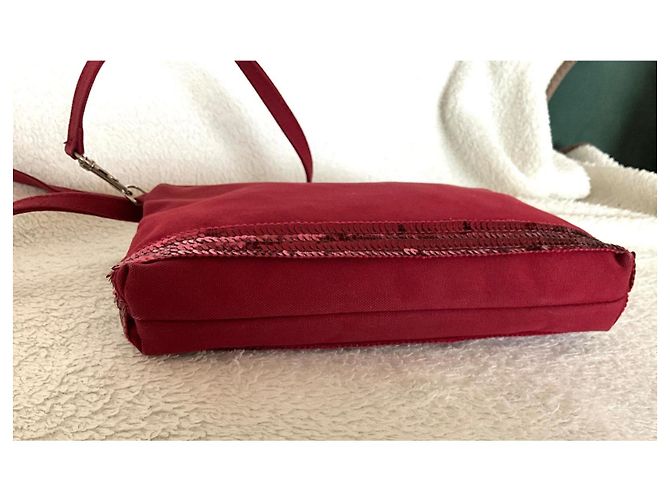Vanessa Bruno Schultertasche aus Leder Bordeaux - Ansicht 5