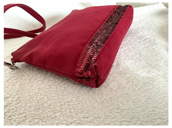 Vanessa Bruno Schultertasche aus Leder Bordeaux - Ansicht 6