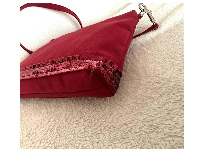 Vanessa Bruno Schultertasche aus Leder Bordeaux - Ansicht 7