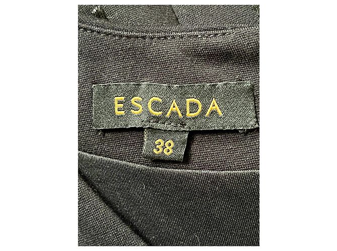Escada Schwarzes Bleistiftkleid mit detaillierter Stickerei - Ansicht 6