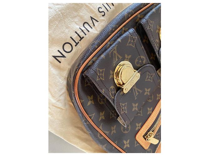 Louis Vuitton Hudson GM Borsa Monogram Canvas Marrone - vista 14