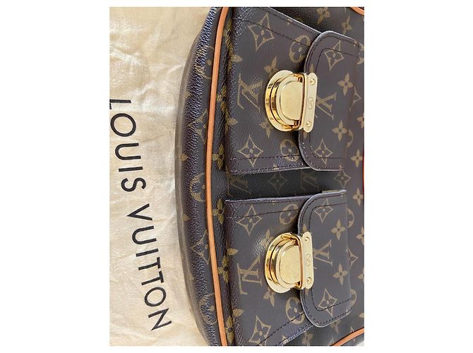 Louis Vuitton Hudson GM Borsa Monogram Canvas Marrone - vista 15