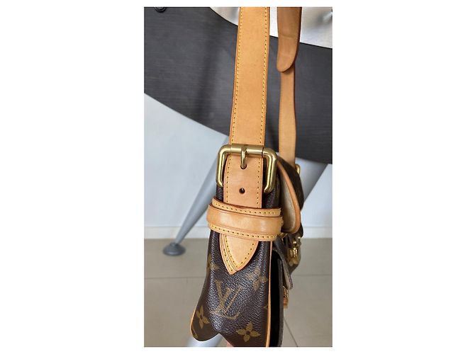 Louis Vuitton Monogram Hudson PM Borsa a mano marrone in pelle - vista 16