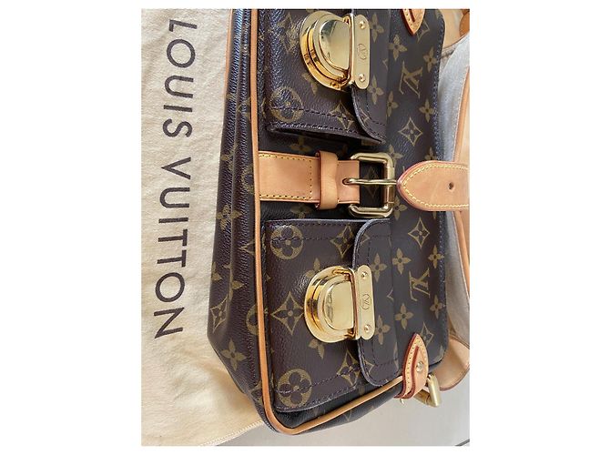 Louis Vuitton Monogram Hudson PM Borsa a mano marrone in pelle - vista 9