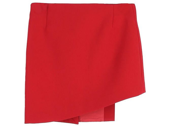 Falda mini asimétrica Versus Versace en poliéster rojo Roja - vista 2