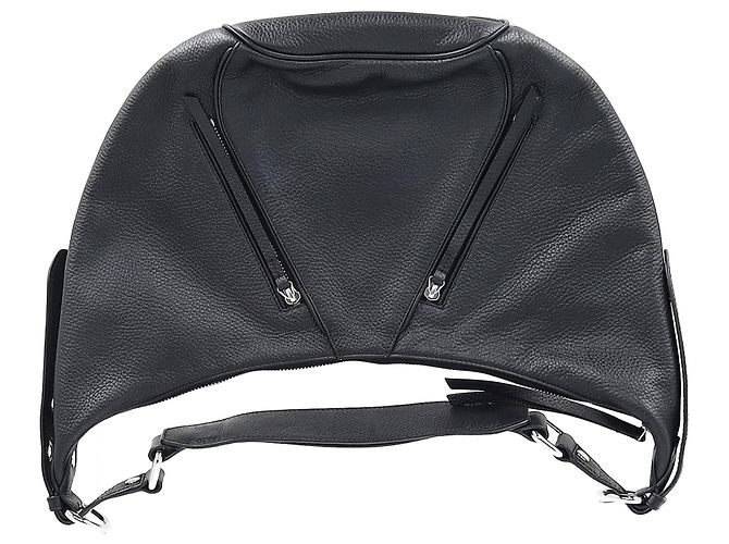 Borsa a spalla Hobo By Far in pelle nera Nero - vista 8